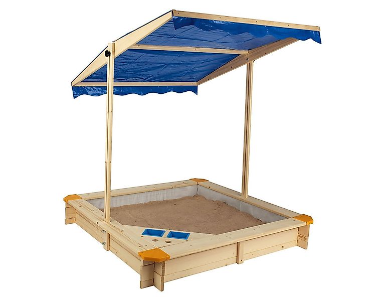 Playtive Sandkasten mit Dach aus Holz günstig online kaufen