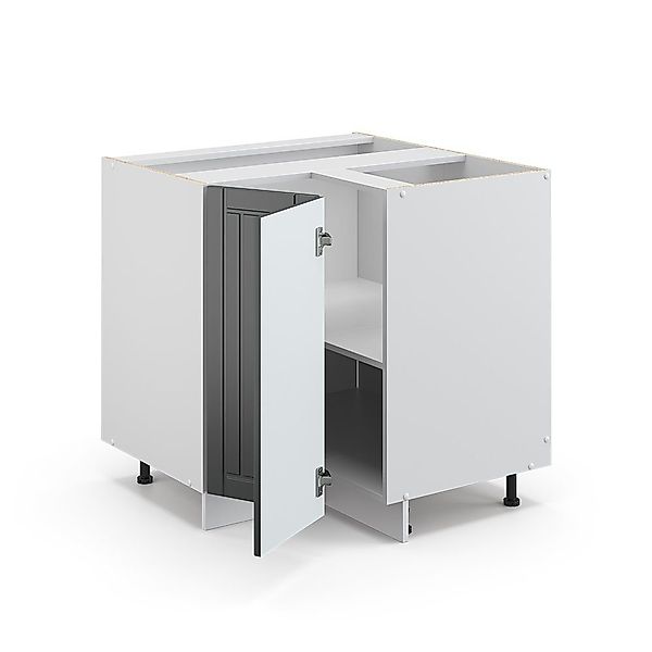 Vicco Frontblende Fame-Line, Dunkelblau Hochglanz/Goldkraft Eiche, günstig online kaufen