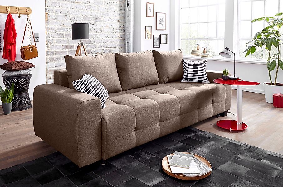 COLLECTION AB Schlafsofa "Bella", mit Bettfunktion und Bettkasten, inkl. lo günstig online kaufen
