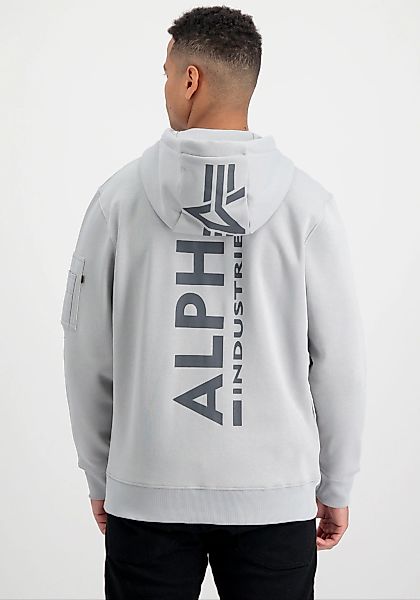Alpha Industries  Sweatshirt Back Print Hoodie - pastel grey günstig online kaufen