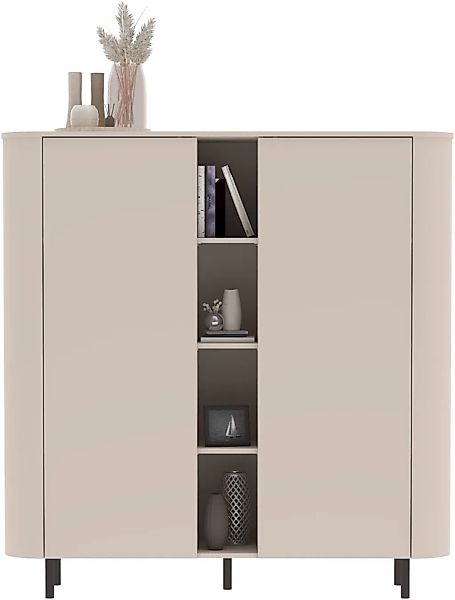 OTTO home Highboard "Lido, B/H 150/154 cm, 2 Türen, 4 offene Fächer, Staura günstig online kaufen