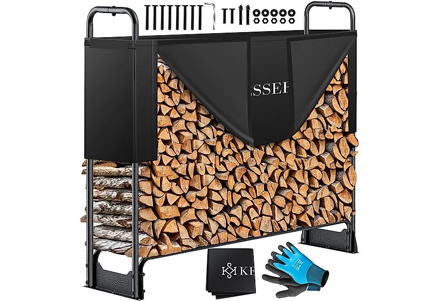 KESSER Kaminholzregal, Kaminholzregal Metall Brennholzregal außen Stahlrahm günstig online kaufen