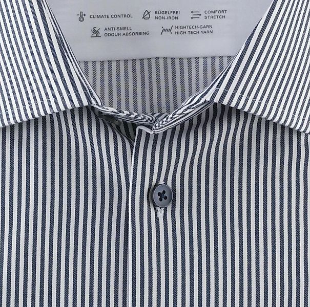 OLYMP Langarmhemd - Hemd - Luxor 24/Seven - modern fit - bügelfrei - Stretc günstig online kaufen