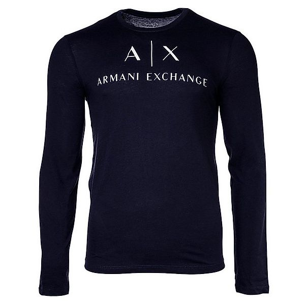 ARMANI EXCHANGE T-Shirt Herren Langarmshirt - Longsleeve, Rundhals, Logo, ( günstig online kaufen