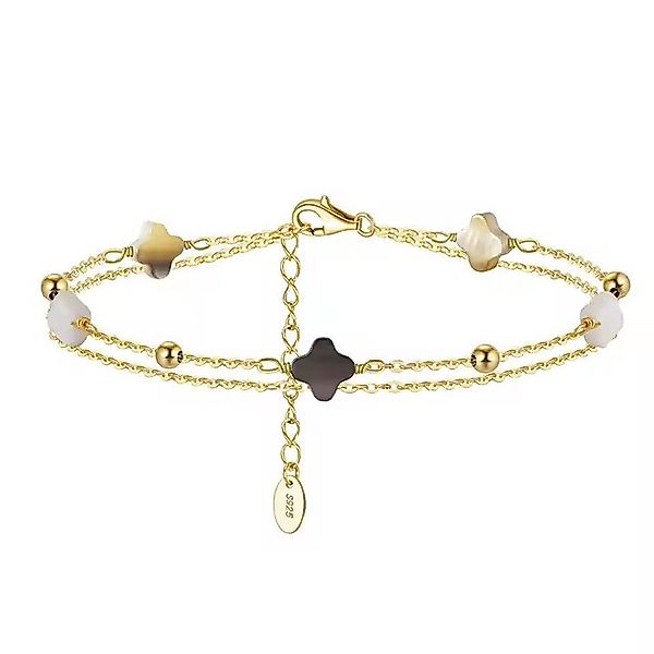 Runde Perlé Silberarmband zartes Armband Kette günstig online kaufen