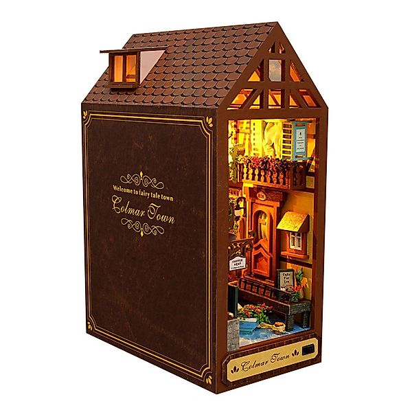 FUROKOY 3D-Puzzle 3D-Puzzle Holzkunst Bücherregal,Haus Bücherecke günstig online kaufen