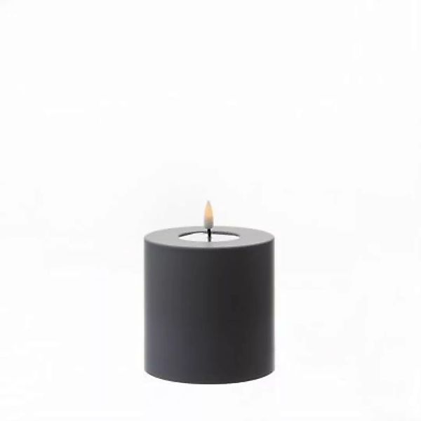 DELUXE Homeart LED Kerze Mia Kunststoff 3D Flamme flackernd H: 10cm D: 10cm günstig online kaufen
