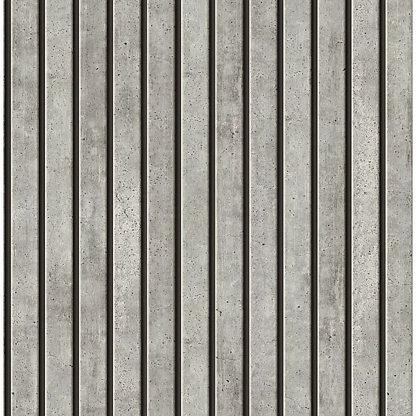 Easy Decor Vliestapete Beton 10 m x 52 cm Grau mit Streifen FSC® günstig online kaufen