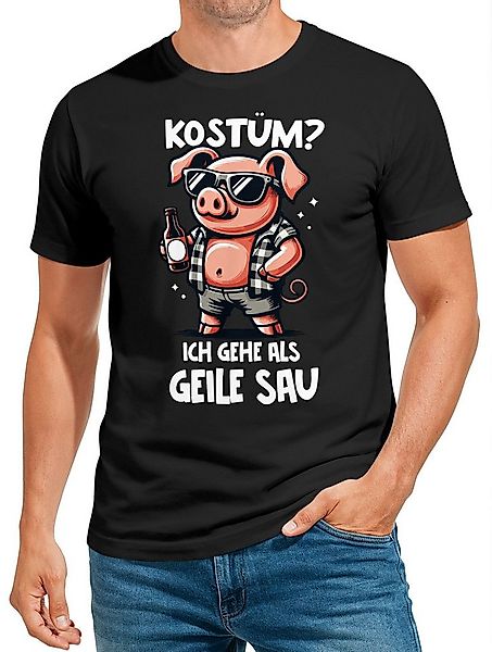 MoonWorks Print-Shirt Herren T-Shirt Fasching Karneval Kostüm-Ersatz Verkle günstig online kaufen