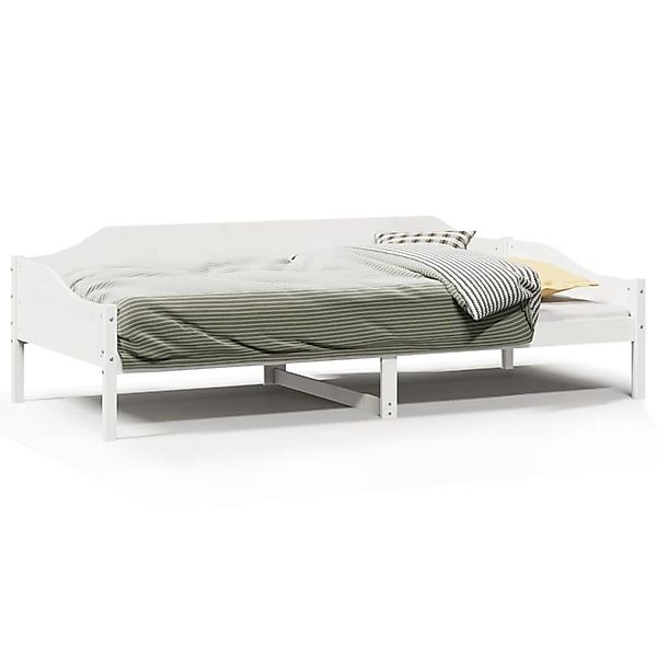 vidaXL Massivholzbett ohne Matratze Weiß 80x200 cm Kiefernholz 850912 günstig online kaufen