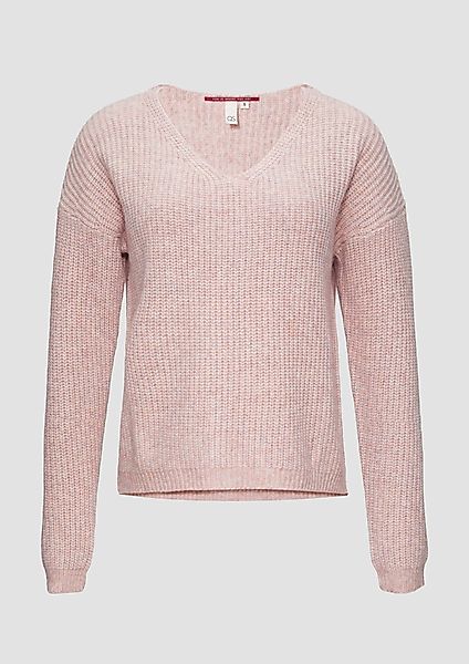 QS Strickpullover Pullover mit überschnittenen Schultern günstig online kaufen