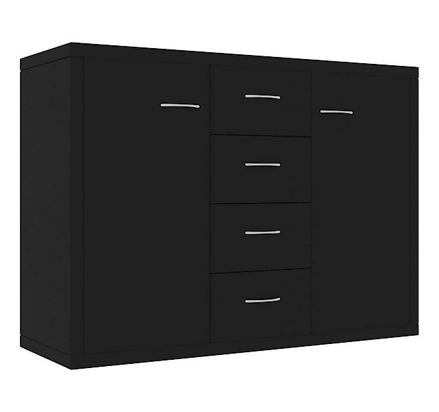 furnicato Sideboard Schwarz 88x30x65 cm Holzwerkstoff (1 St) günstig online kaufen