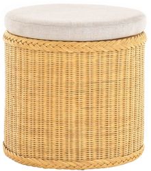 Krines Home Wäschekorb Rattan Sitzhocker mit günstig online kaufen