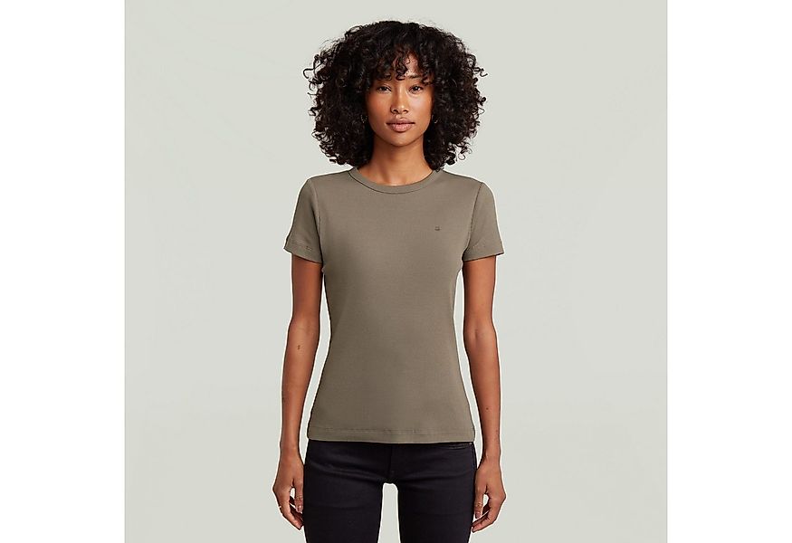 G-STAR T-Shirt Slim Rib Wmn in Rundhalsform günstig online kaufen