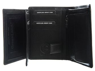 GreenLand Nature Geldbörse Black Nappa, mit günstig online kaufen