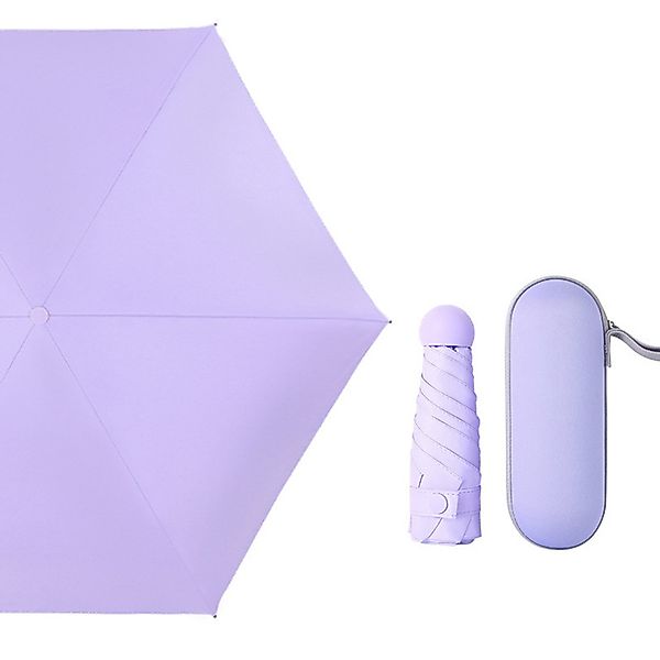 RWEUOQ Taschenregenschirm Faltbarer Sonnenschirm Reise-Regenschirm Lila, günstig online kaufen