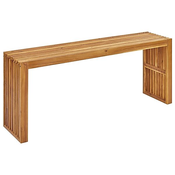 Beliani Gartentisch BELLANO Heller Holzfarbton 150x35x60 günstig online kaufen