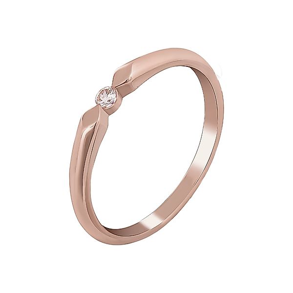 CAÏ Fingerring 925 Silber rosévergoldet mit günstig online kaufen