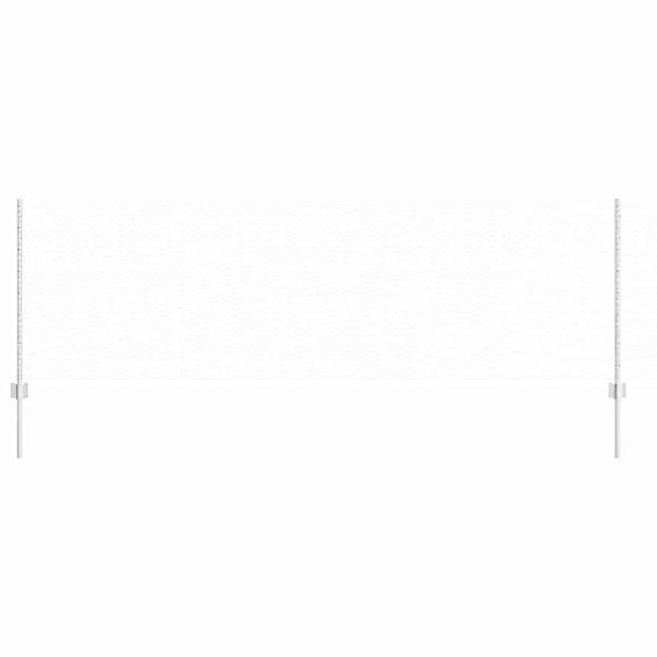 vidaXL Zaun mit Pfosten Silber 0,8 x 25 m Stahl 3336995 günstig online kaufen