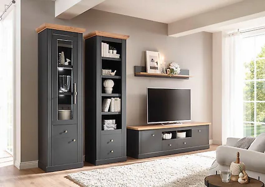 Home affaire Wohnwand »Westminster BESTSELLER!« Set, Vitrine, Lowboard, Sta günstig online kaufen
