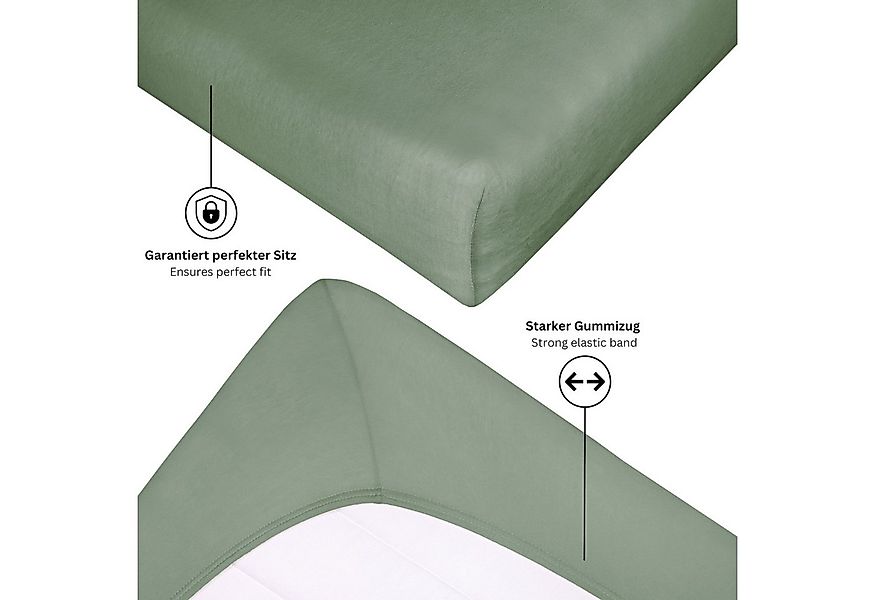 SCHÖNER WOHNEN-Kollektion Spannbettlaken BASIC Spannbettlaken, Mischgewebe, günstig online kaufen