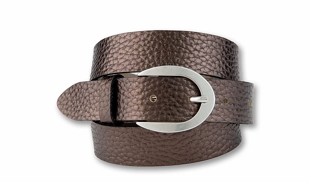 BERND GÖTZ Ledergürtel "Ledergürtel mit silberner Schließe" günstig online kaufen