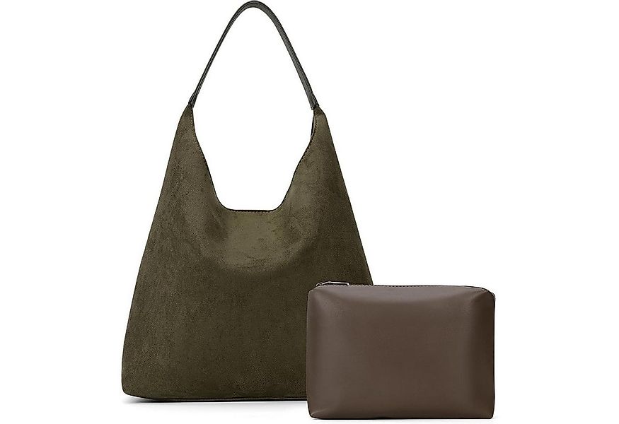 LuxusKollektion Shopper Tote Bag Damen Groß Wildlederimitat Shopper Schulte günstig online kaufen