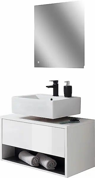 PLACES OF STYLE Badmöbel-Set »Studio Line, Bad im modernen Design, 2-teilig günstig online kaufen