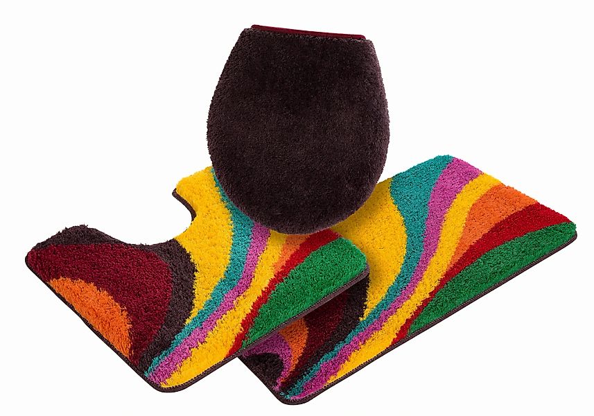 Bruno Banani Badematte "Welle" Höhe 20 mm rutschhemmend beschichtet fußbode günstig online kaufen