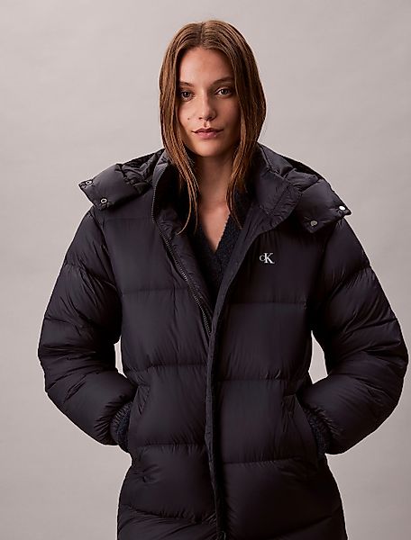 Calvin Klein Jeans Steppmantel "ESSENTIAL MIDWEIGHT LONG PUFFER", Mit Rundh günstig online kaufen