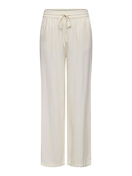 JACQUELINE de YONG Stoffhose hohe Taille weiter Beinschnitt Kordelzug Seite günstig online kaufen