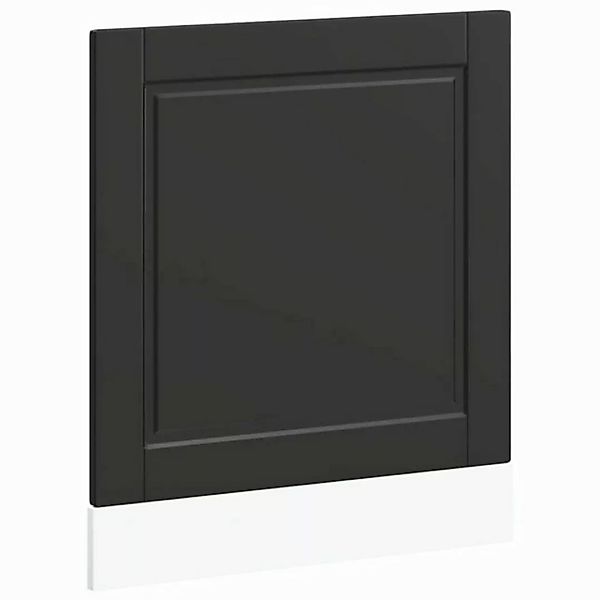 vidaXL Unterschrank Geschirrspülerblende Porto Schwarz 60x1,5x67 cm Holzwer günstig online kaufen