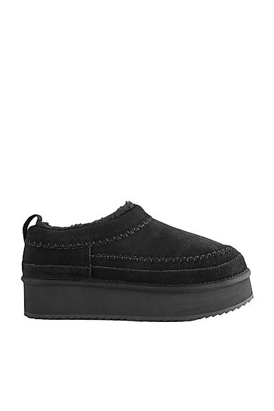 Next Forever Comfort® Leder-Schlupfschuhe, Borgfutter Slipper günstig online kaufen