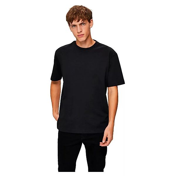 Selected Loose Gilman 220 Kurzärmliges S-t-shirt Mit O-ausschnitt 2XL Black günstig online kaufen