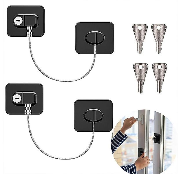 NUODWELL Kindersicherung 2 Stück Kühlschrank Schloss mit Klebstoff und Schl günstig online kaufen