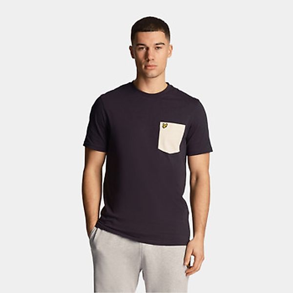 Lyle & Scott  T-Shirt Contrast pocket t-shirt - dark navy cove günstig online kaufen
