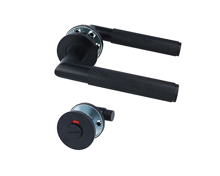 MS Beschläge Türgriff Edelstahl Rosettengarnitur Türdrücker Set Schwarz, De günstig online kaufen