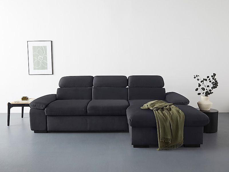 COTTA Ecksofa "Lola L-Form mit Kopfteilfunktion & Hocker", (Set, mit Hocker günstig online kaufen