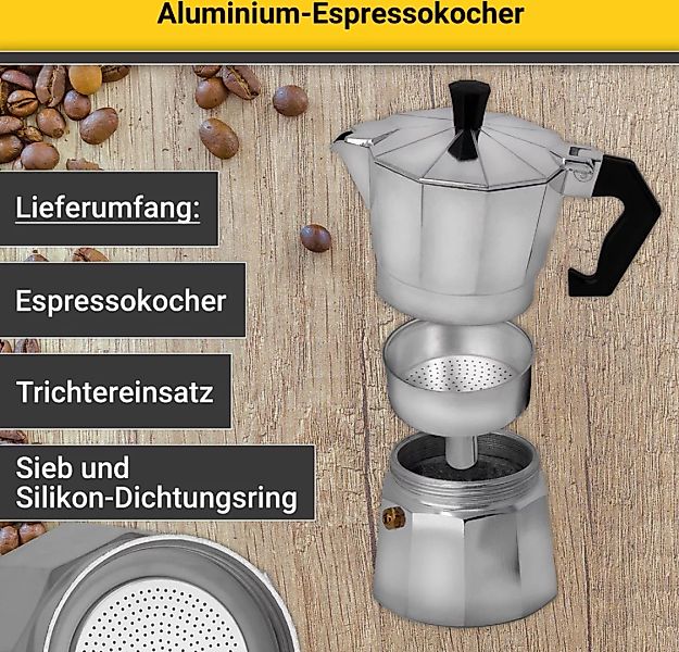 Krüger Espressokocher »Italiano«, 0,7 l Kaffeekanne günstig online kaufen