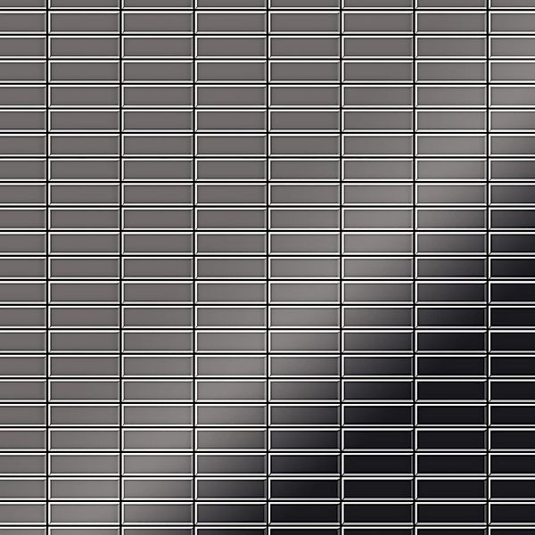 ALLOY Mosaik Fliese Massiv Metall Titan Hochglanz Dunkelgrau 1,6mm Cabin-ti günstig online kaufen
