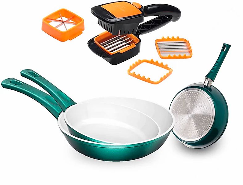 Genius Pfannen-Set »Cerafit Fusion Pfannen inkl. Nicer Dicer Quick, Set 8-t günstig online kaufen