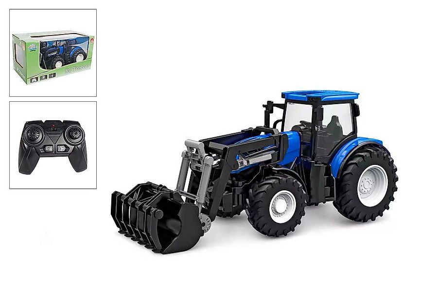 Kids Globe Tretfahrzeug Kids Globe RC Traktor 2.4GHZ mit Licht und Frontlad günstig online kaufen