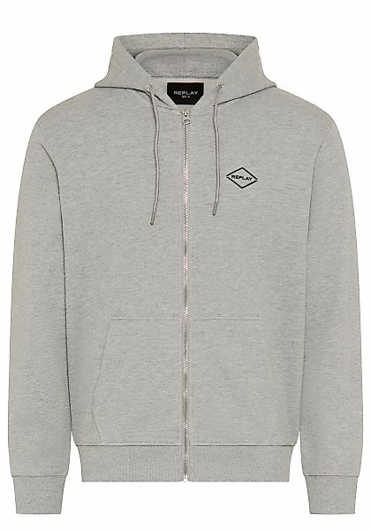 Replay Kapuzensweatjacke aus Baumwolle, Regular Fit günstig online kaufen