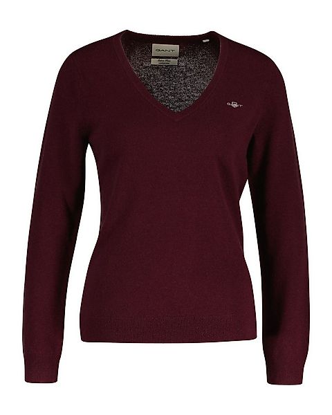 Gant V-Ausschnitt-Pullover EXTRAFINE LAMBSWOOL V-NECK günstig online kaufen