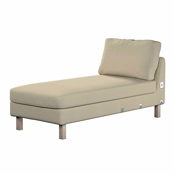 Bezug für Karlstad Recamiere Zustellsofa, kurz, beige- grau, Bezug für Karl günstig online kaufen