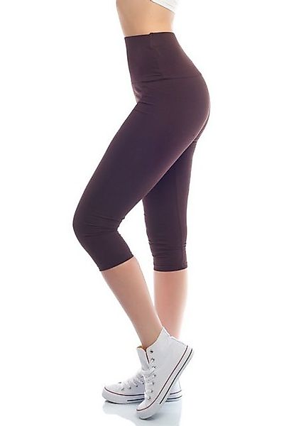 Bongual Caprileggings mit breitem Bund, Baumwollmix günstig online kaufen