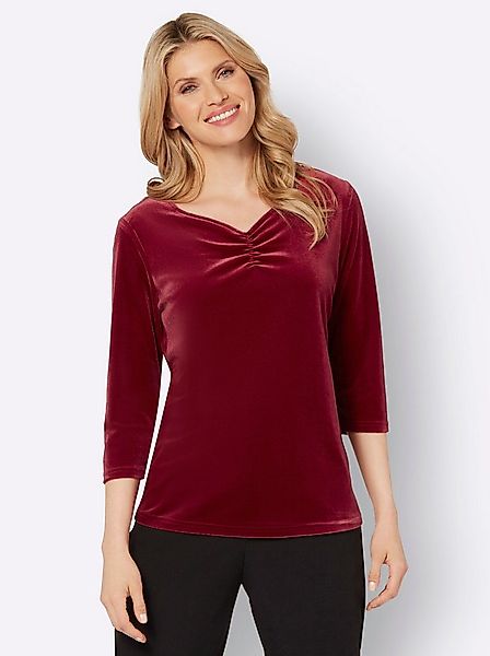 Sieh an! T-Shirt Samtshirt 3/4-Arm günstig online kaufen