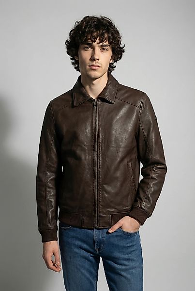 Mauritius Lederjacke "MMCrovig" mit Umlegekragen günstig online kaufen