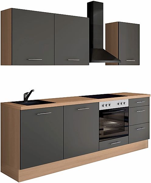 IMPULS KÜCHEN Küchenzeile ""Kopenhagen", Ausrichtung wählbar, Schubkästen m günstig online kaufen