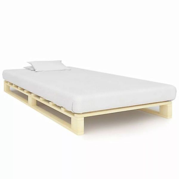 furnicato Bett Palettenbett Massivholz Kiefer 100×200 cm günstig online kaufen